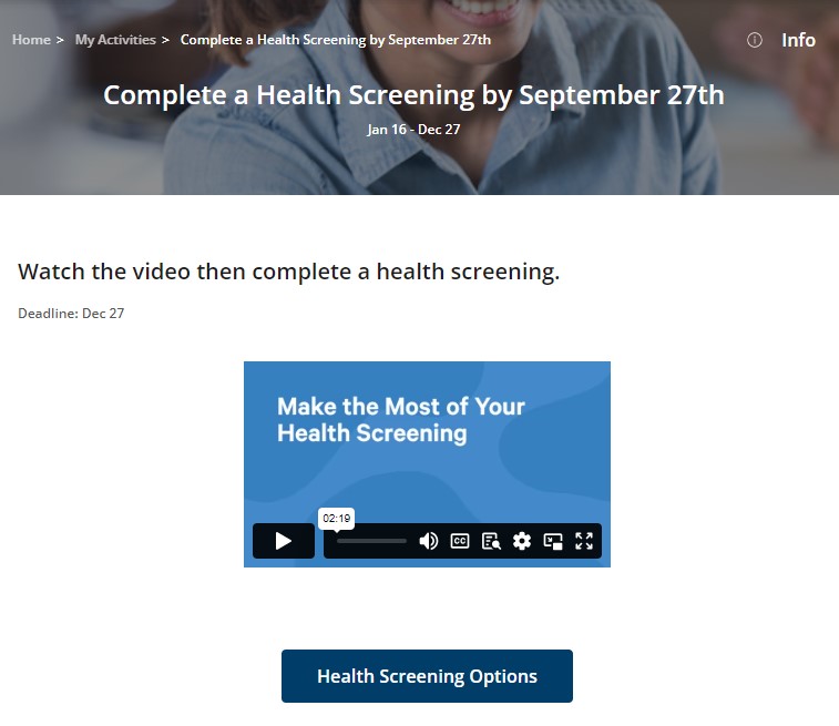 Health screening - eHealthScreenings offsite – Aduro Support